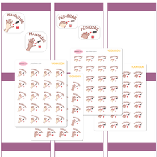 Load image into Gallery viewer, NAIL POLISH MANICURE PEDICURE PLANNER STICKERS SD0006~SD0007

