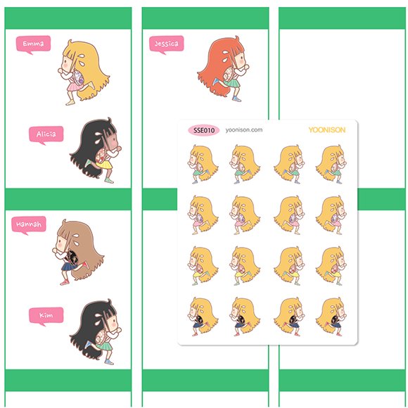 BACK TO SCHOOL RUNNING LATE BACKPACK PLANNER STICKERS SSE010